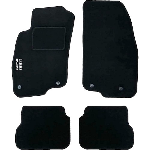 Tappetini auto in moquette Con 4 Clip compatibili con FIAT PUNTO EVO